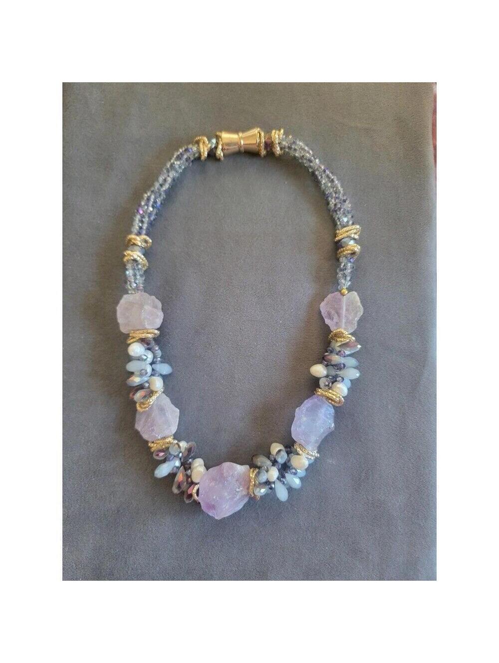 Beautiful Amethyst Statement Necklace
